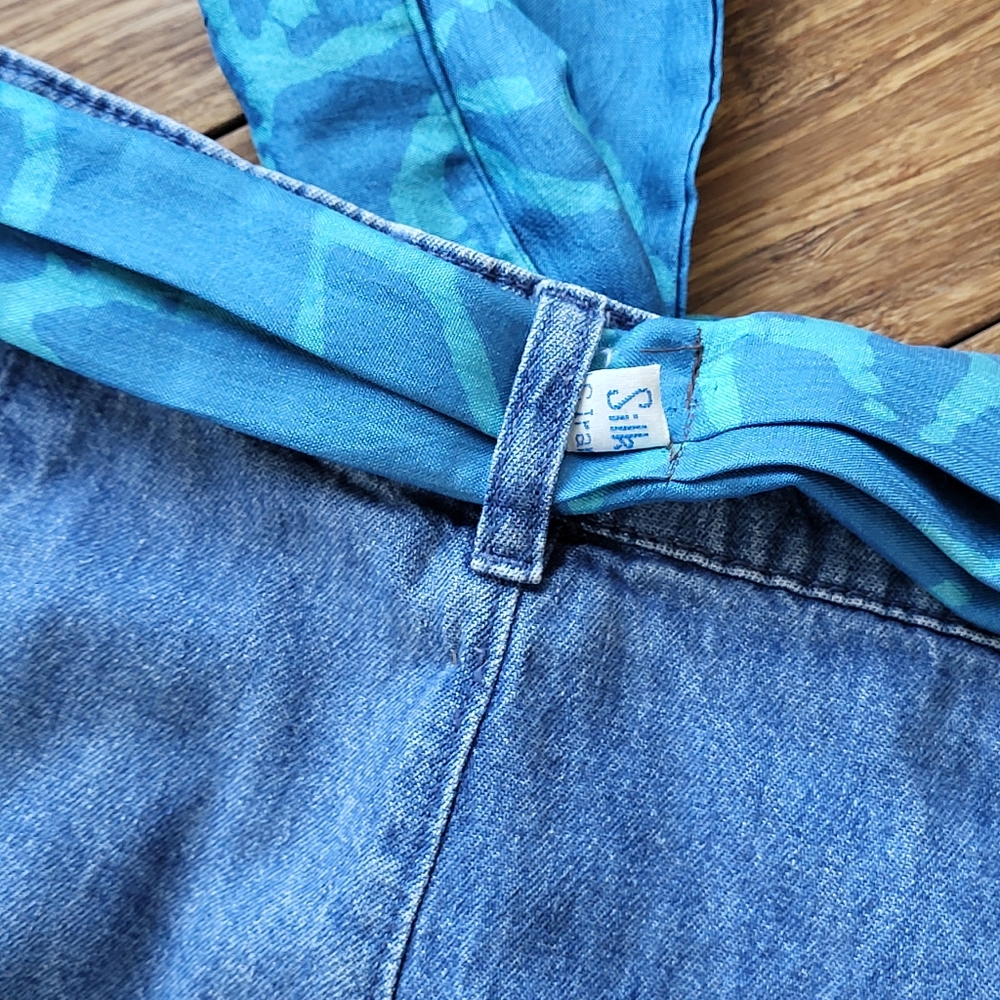 Gotcha Covered Vintage Midi Denim Skirt Large (Vtg Size 14) - Picture 10 of 13